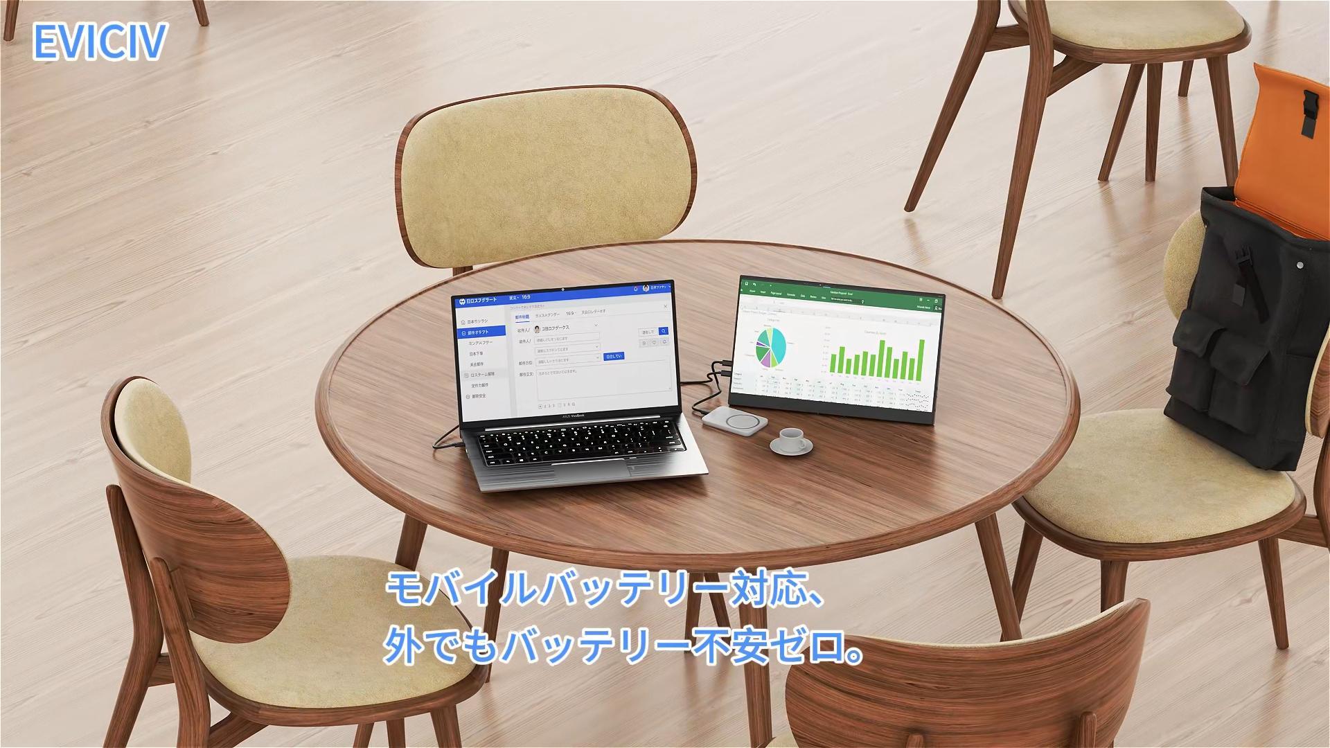 Amazon.co.jp: EVICIV モバイルモニター 15.6インチ FHD 1920×1080